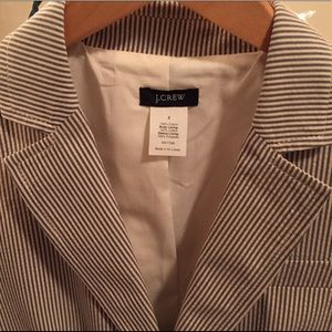 J Crew Navy & Off-White Blazer